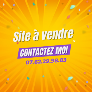 site à vendre